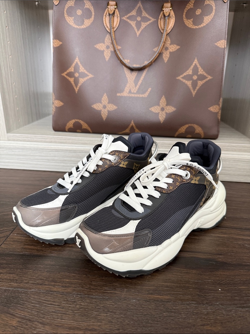 Louis Vuitton Black and Brown LV Monogram Archlight Sneakers